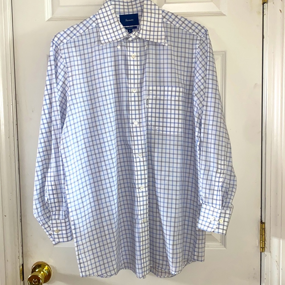 Faconnable Classique Check Button Down Shirt - image 2